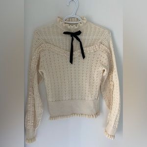 Zara Knitted Frill Sweater